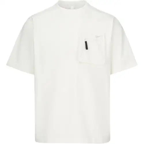 Reebok Drop Shoulder Sleeve T-Shirt Men's Natural White