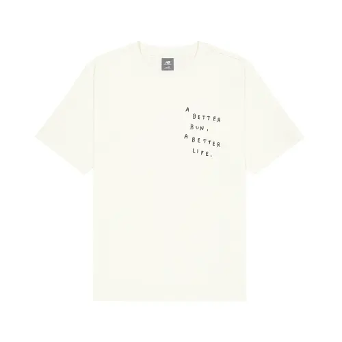 New Balance NB Grey T Shirt Men's White