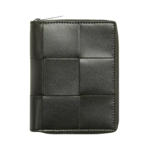 Bottega Veneta Cow Leather Wallet Large Men's Dark Moss Green