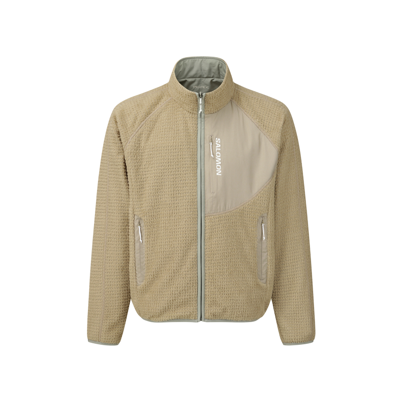 SALOMON Salomon FW25 X-ALPHA REVERSIBLE JKT windproof and cold-proof warm cardigan zipper long-sleeved jacket for men