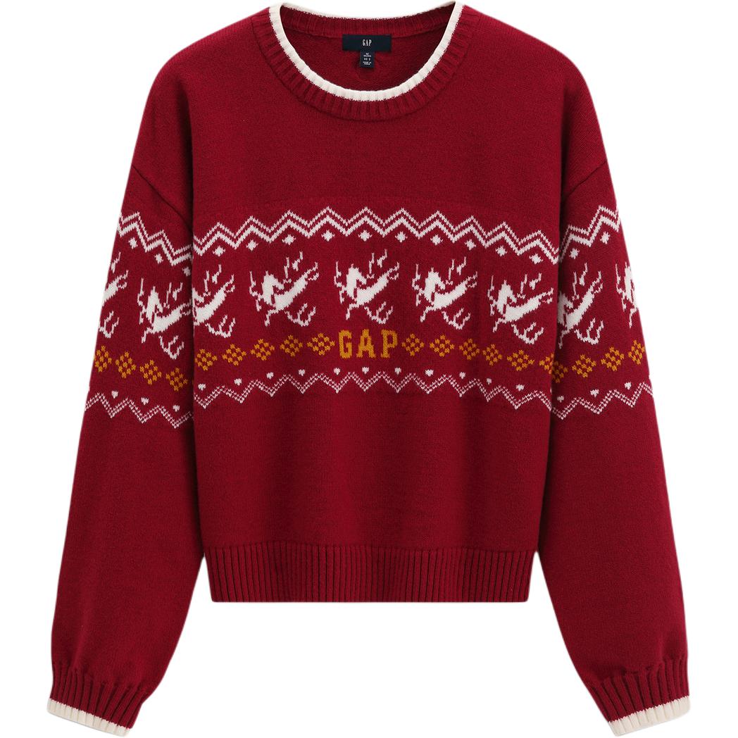 Женский свитер GAP x Forbidden City Logo (красный)