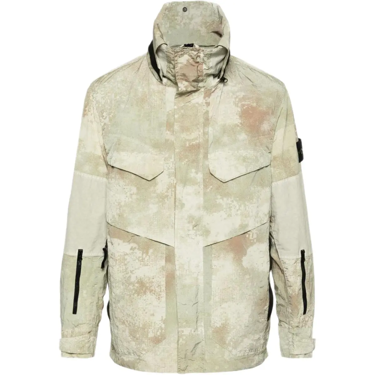 Stone Island Compass-badge hooded jacket