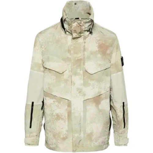 Stone Island Compass-badge hooded jacket