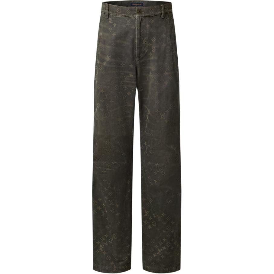 Мужские штаны Louis Vuitton LOUIS VUITTON SS26 Monogram (голубые)