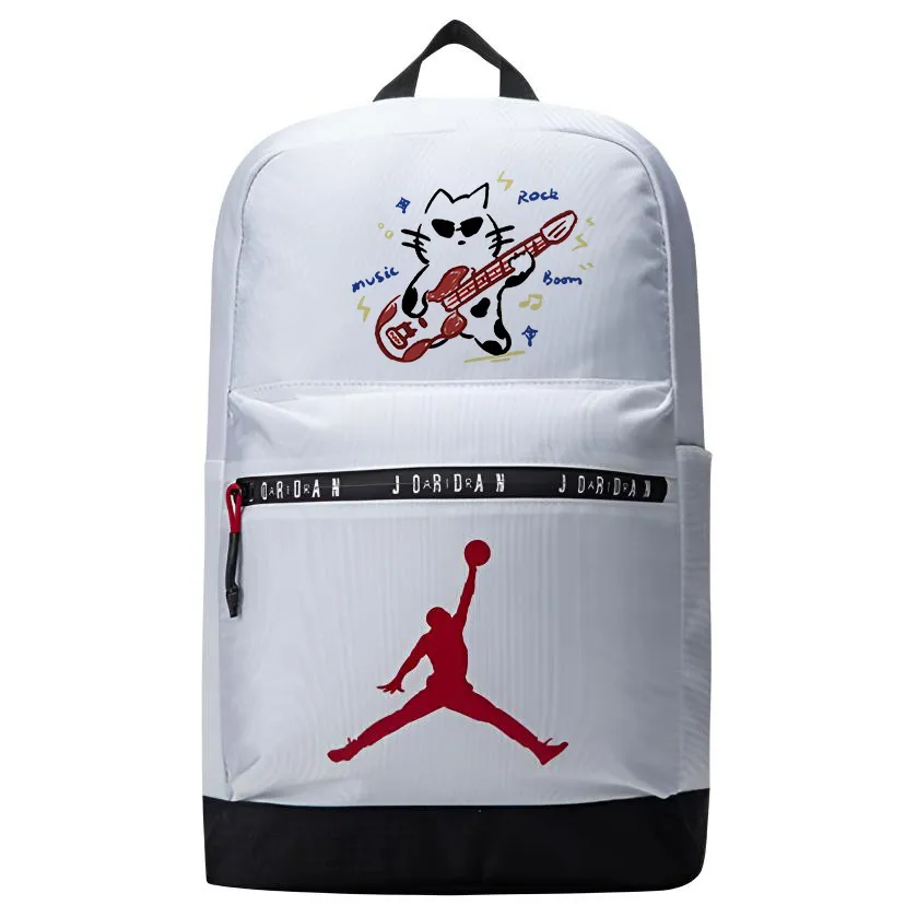 Jordan Polyester Backpack Unisex White