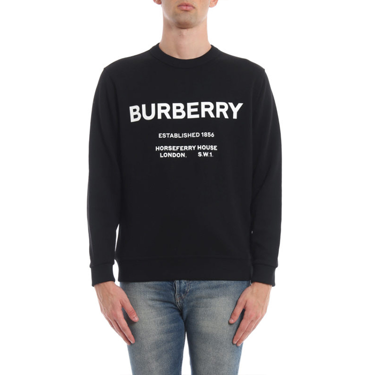 Мужское худи Burberry (черное) — фото 4