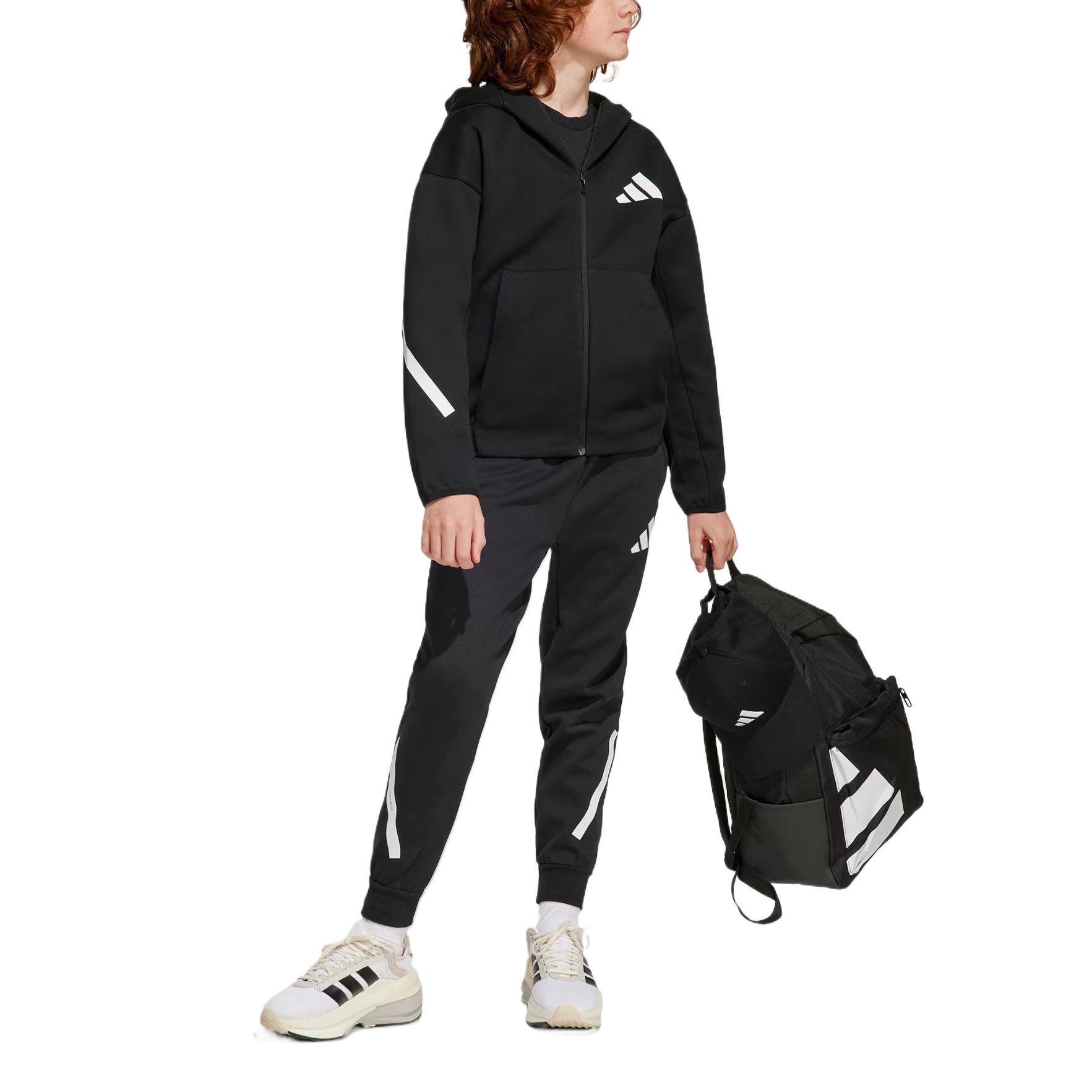 Куртка adidas (черно-белый) — фото 4