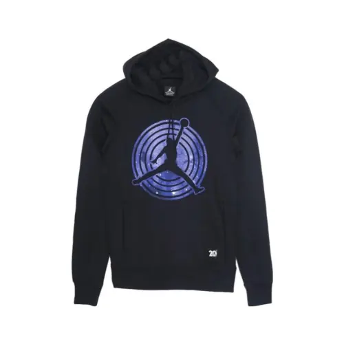 Jordan Sweatshirts Men's Black Hooded Thickened Regular