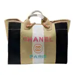 CHANEL Fabric Handbag Women's Multicolor