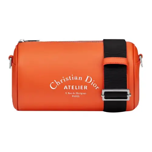 DIOR Roller Cow Leather Shoulder Bag, Crossbody Bag Men's Orange
