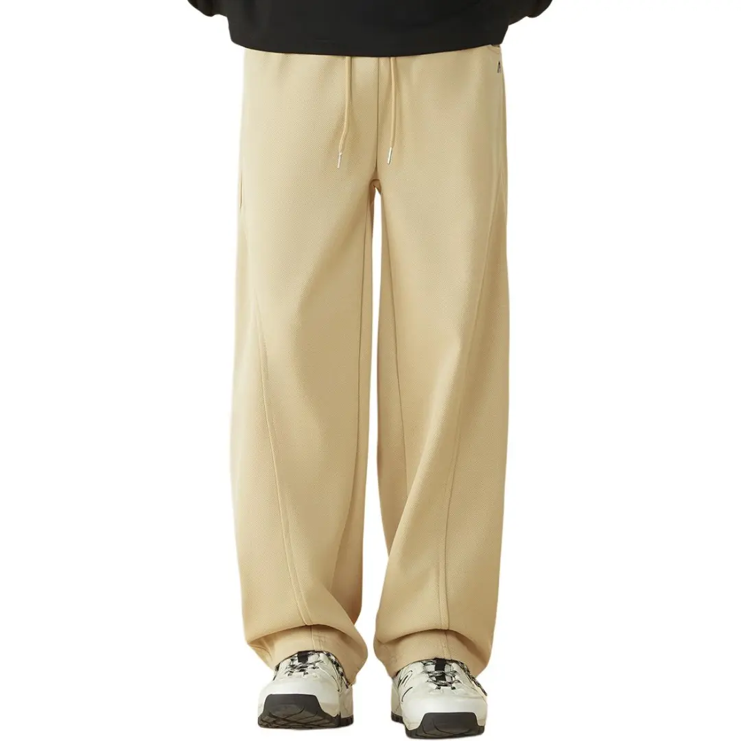 361° Knitted Sweatpants Men's Wool White Moderate Straight Fit Pants