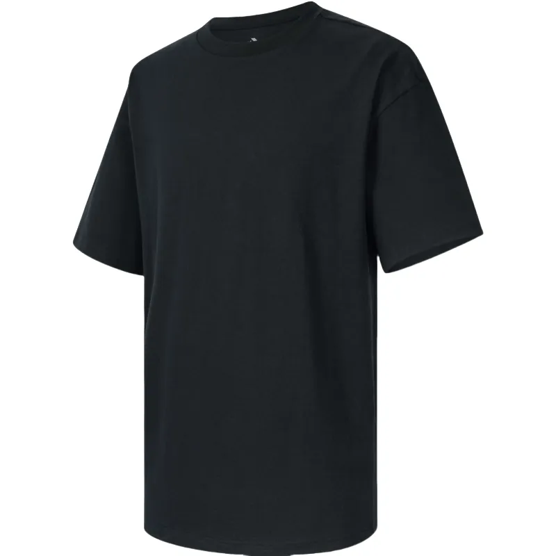 Converse T-Shirts Unisex Black Crew Neck Moderate