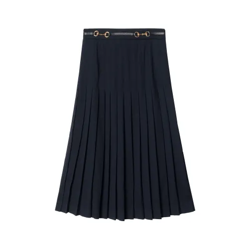 GUCCI Casual Long Skirt Women's Blue