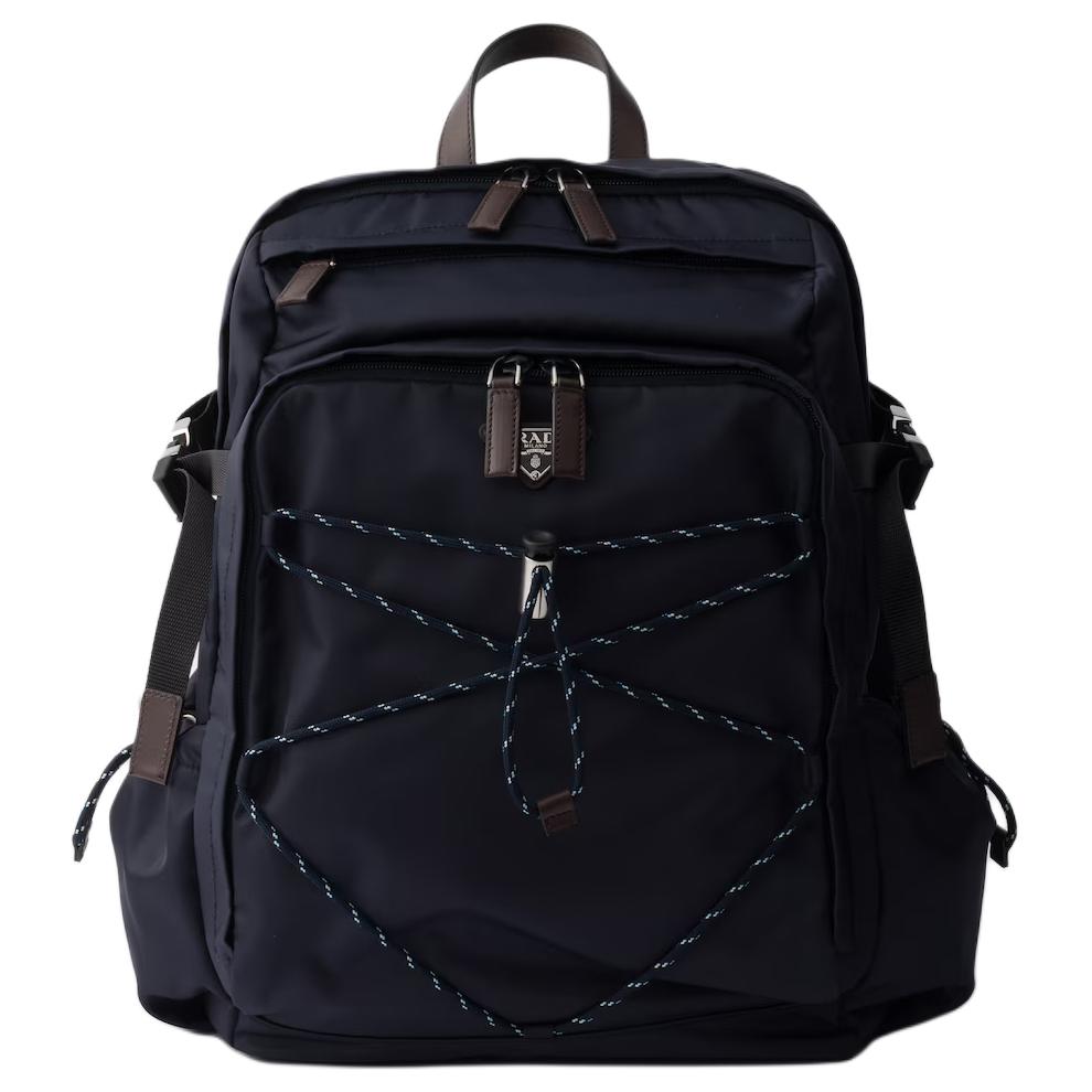 Мужской рюкзак Prada Re-Nylon Speedrock (темно-синий)