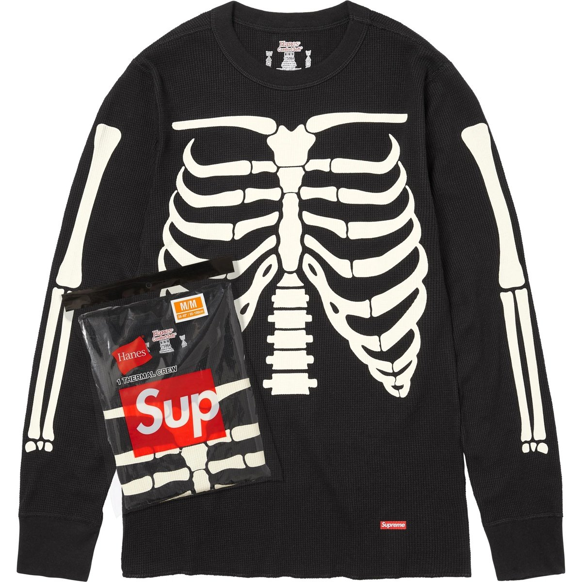Худи Supreme Supreme × Hanes FW25 WEEK9 Thermal Crew (разноцветное)