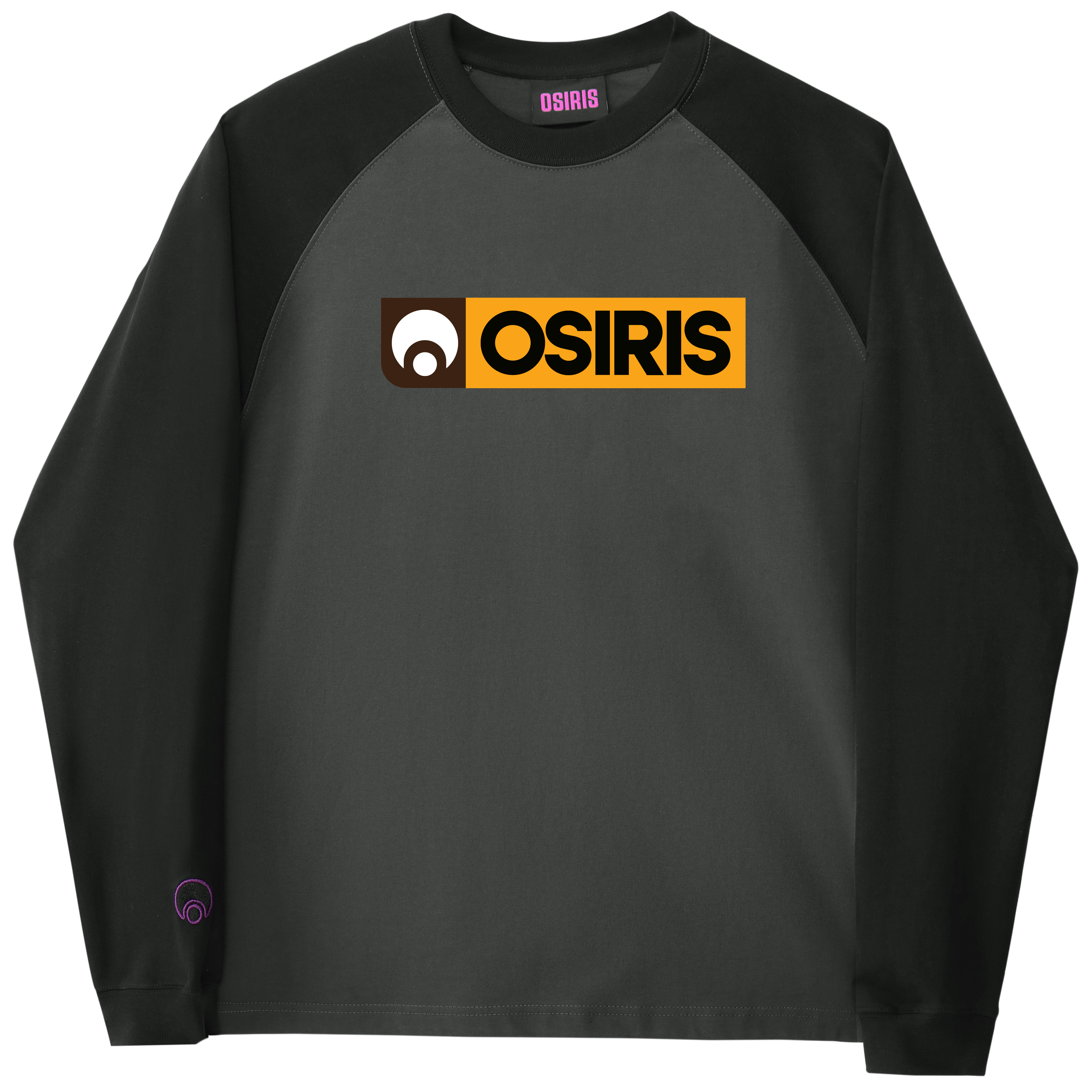 Унисекс лонгслив OSIRIS OSIRIS logoT (черно-белый)