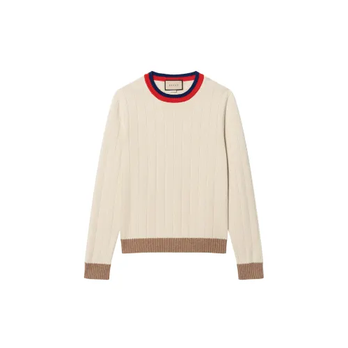 【Previous Season】striped-edge ribbed jumper