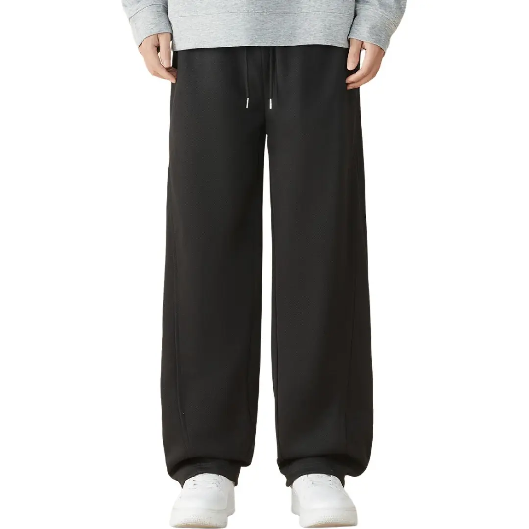 361° Knitted Sweatpants Men's Super Black Moderate Straight Fit Pants