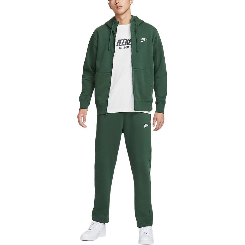 Мужская куртка Nike Sportswear Club Fleece (зеленая) — фото 5