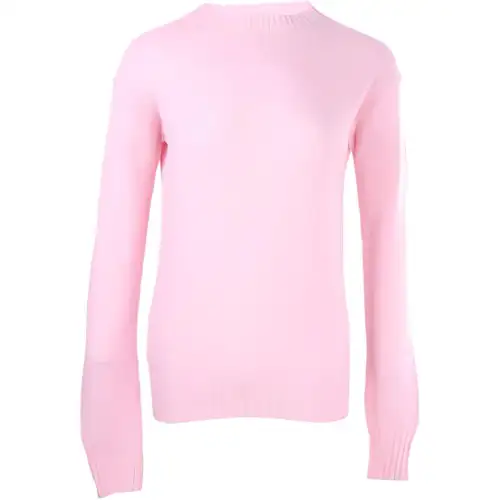 PRADA Cashmere Sweaters Women's Pink Crew Neck Moderate