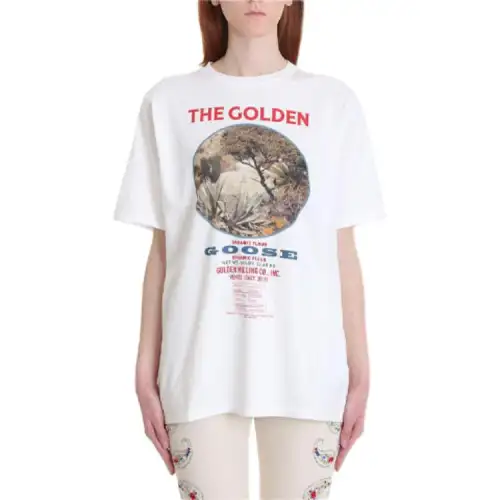 Golden Goose T Shirts Women's White Crew Neck