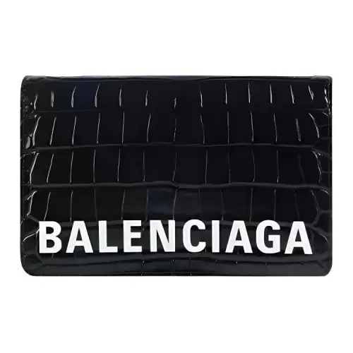 Balenciaga Leather Shoulder Bag, Crossbody Bag Women's Black