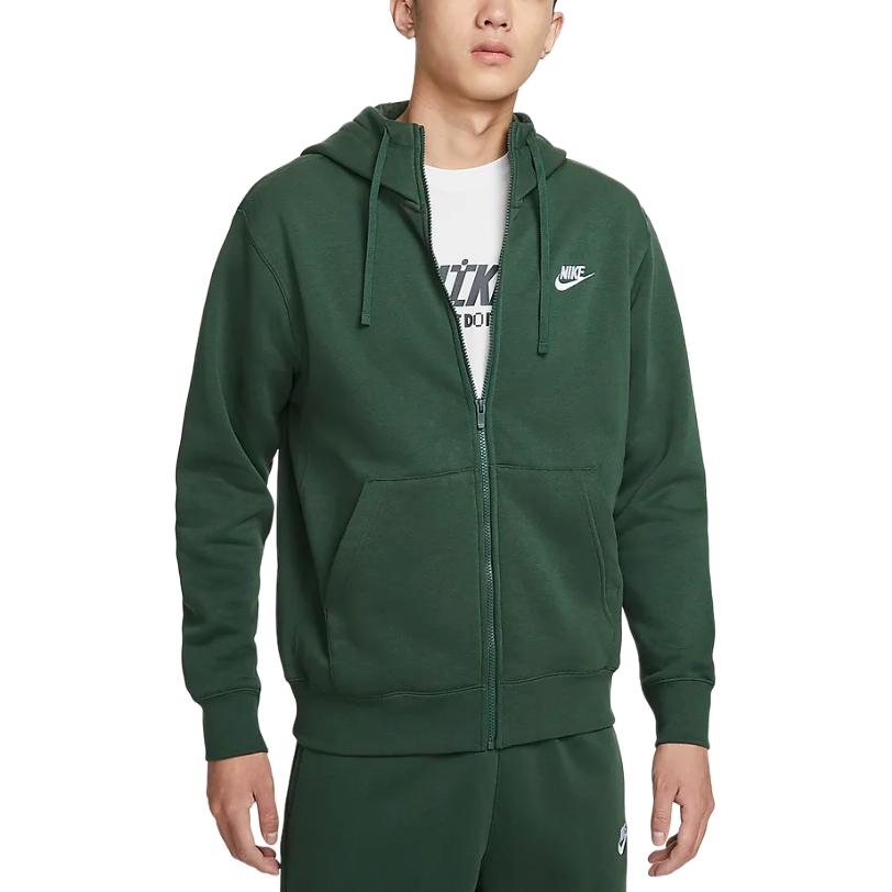 Мужская куртка Nike Sportswear Club Fleece (зеленая) — фото 3