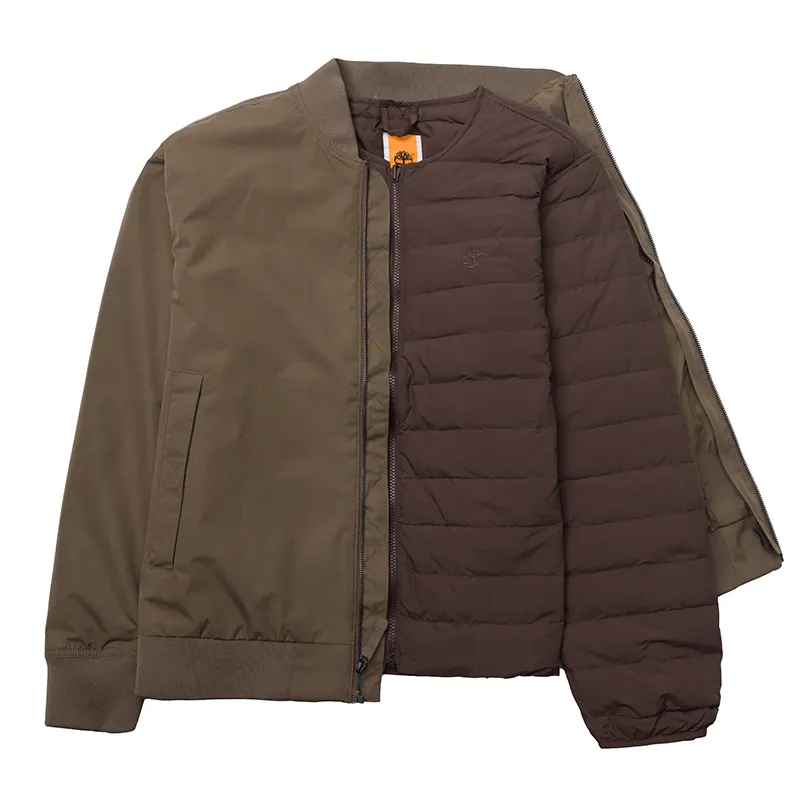 Timberland AF Water Resistant 3in1 Bomber Down Jacket Men's Brown