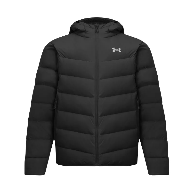 Under Armour Down Jackets Men's Black Hooded Moderate Other