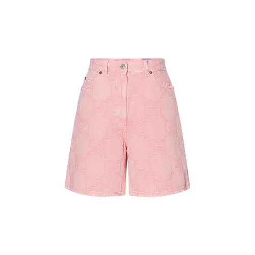 【Previous Season】monogram-pattern denim shorts