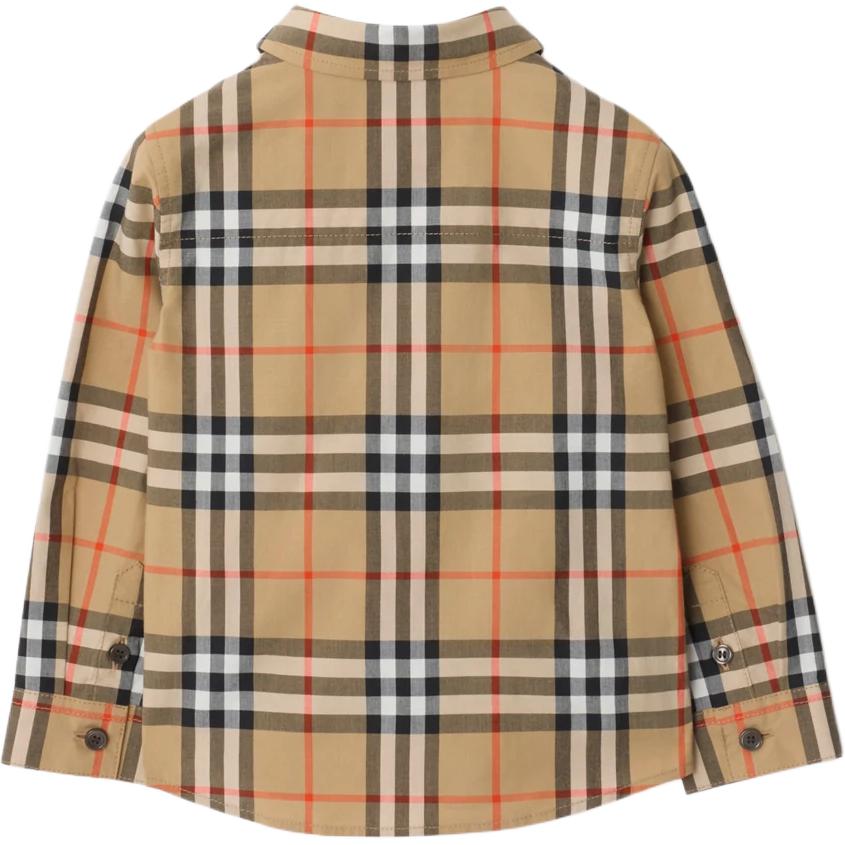 Детская рубашка Burberry (бежевый) — фото 2
