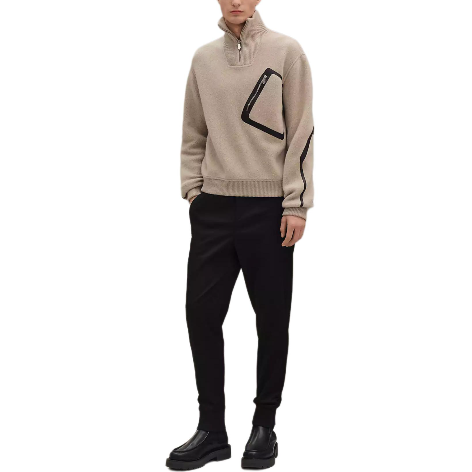 Мужской джемпер Hermes FW25 (серый)