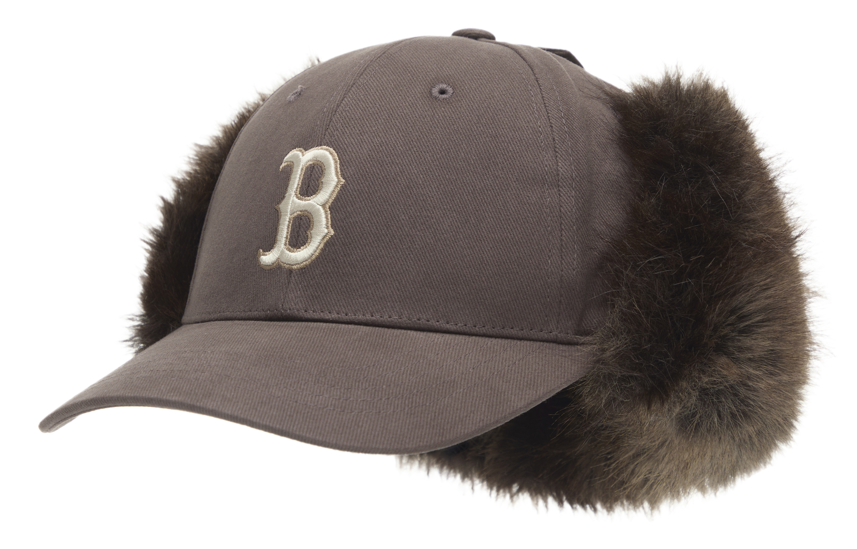 Шапка-ушанка MLB Basic (бежевая)