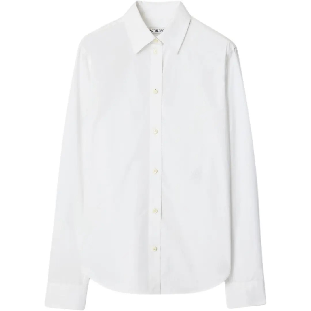 Burberry embroidered long-sleeve shirt