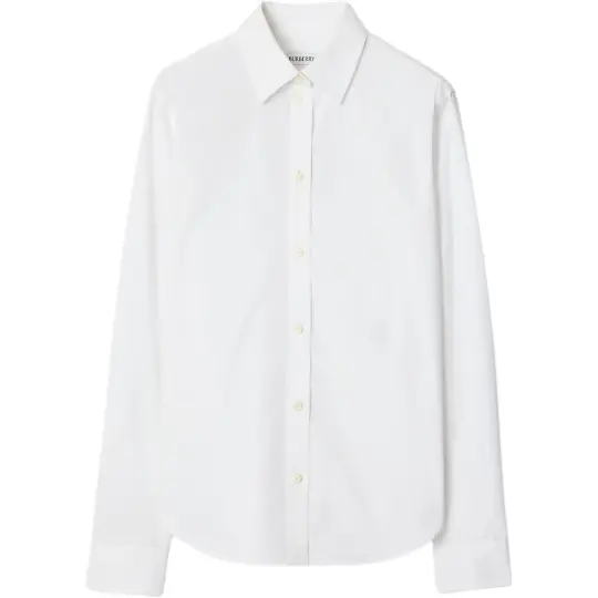 Burberry embroidered long-sleeve shirt