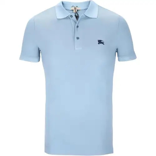 Burberry Polo Shirt Men's Sky Blue
