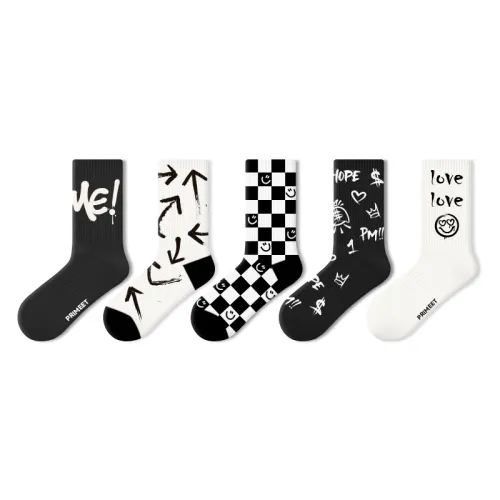 Primeet Antibacterial universal breathable sports basketball skateboard, demi-season knee socks for men and women, absorbs sweat and smell