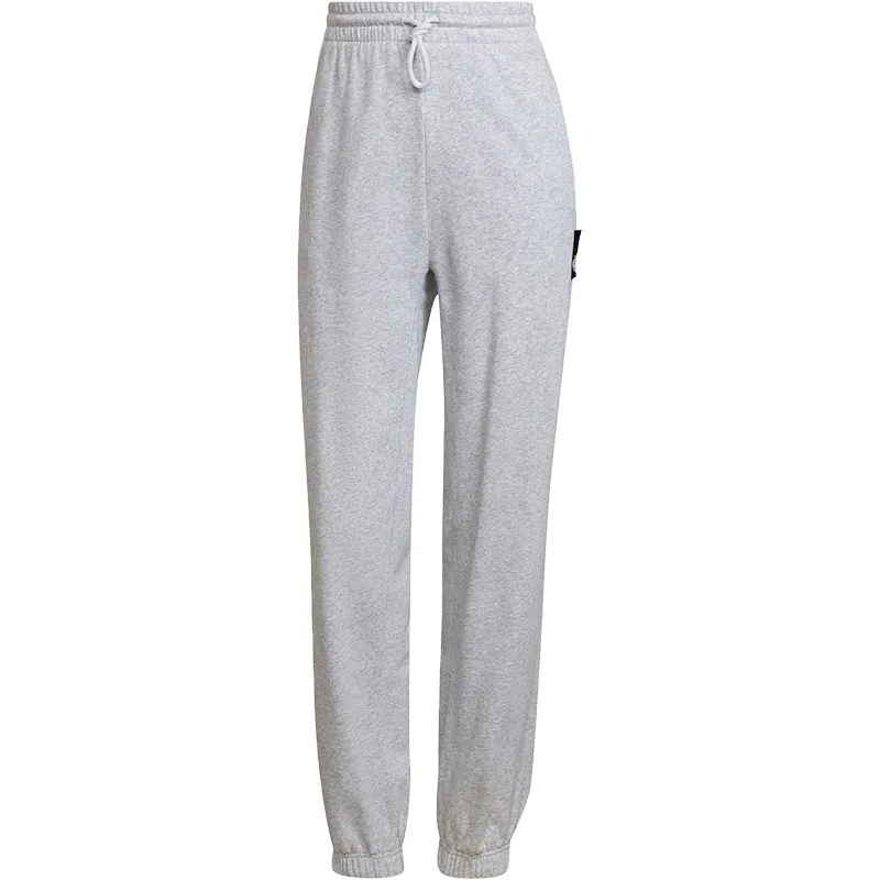 Adidas Knitted Sweatpants Women's Gray Moderate Cuffed Pants