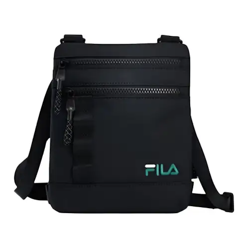 FILA Fabric Shoulder Bag, Crossbody Bag Regular Unisex Black