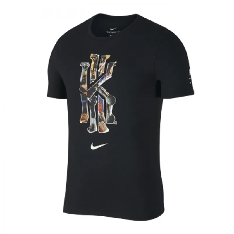 Nike T-Shirts Men's Black Crew Neck Moderate Straight Fit