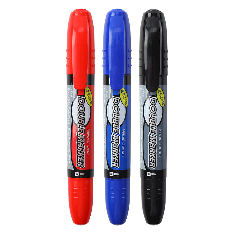 Capacious black marker, waterproof rollerball pen