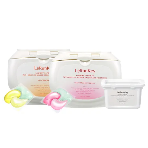 Lerunqi 12 times powerful cleaning power 5-in-1 long-lasting fragrance, sterilization and mite removal laundry beads, after the rain + cherry fragrance fragrance