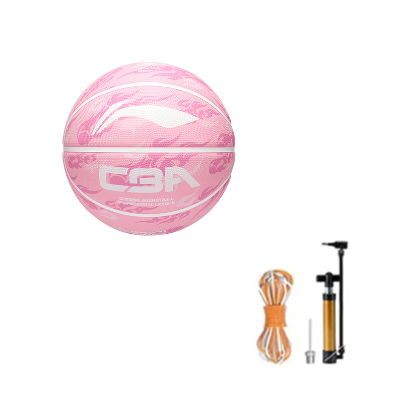 Li Ning Rubber Basketball Pink Size 7/5 Size Training China Mainland Version