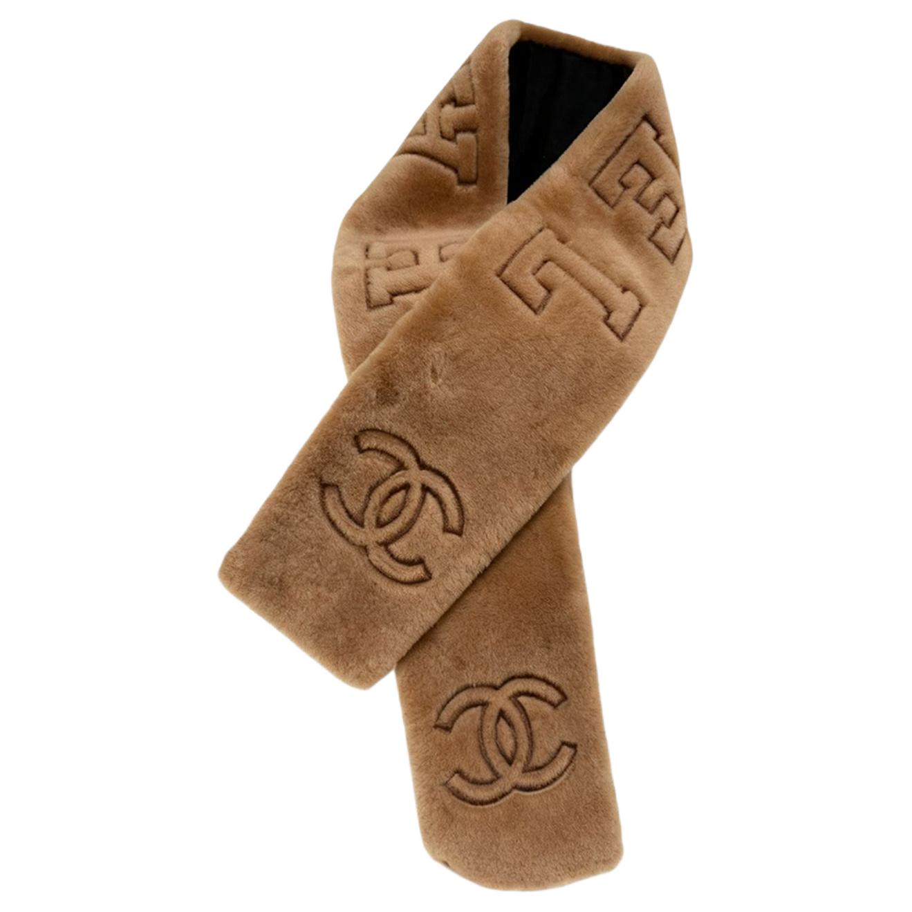 Шарф Chanel Neige (коричневый)
