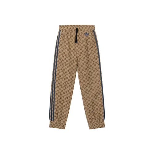 GUCCI x Adidas Originals FW23 Casual Pants Women's Brown