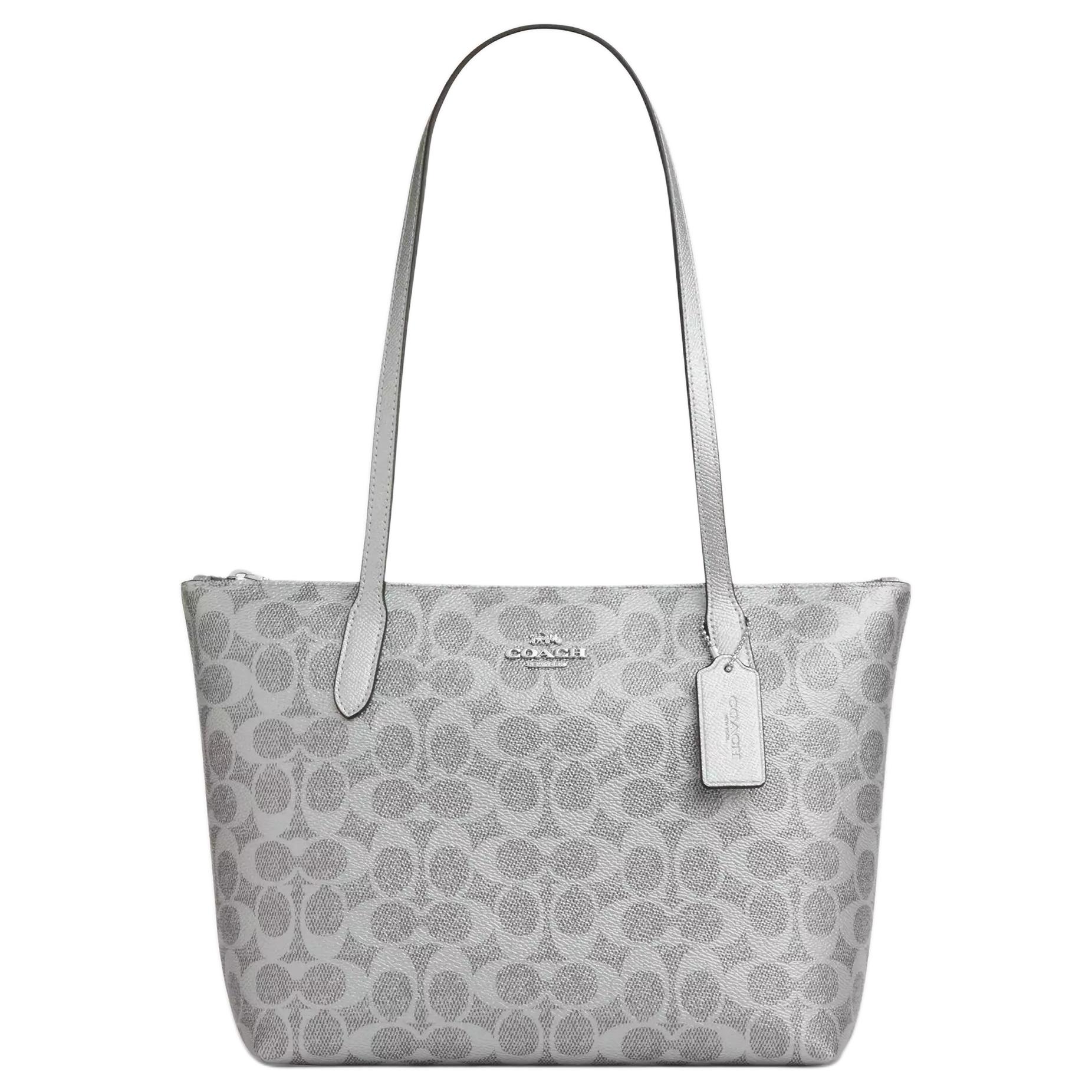 Женская сумка COACH Fiona 24 (серая)