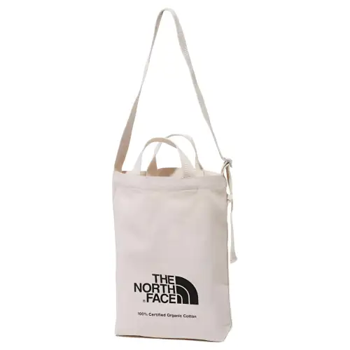 THE NORTH FACE Handbag Outdoor Bag Organic Cotton Natural & Black Unisex