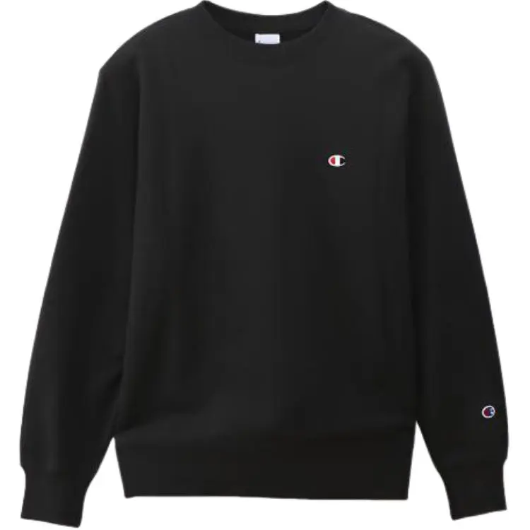 Champion Sweatshirt Japan Version Unisex Black