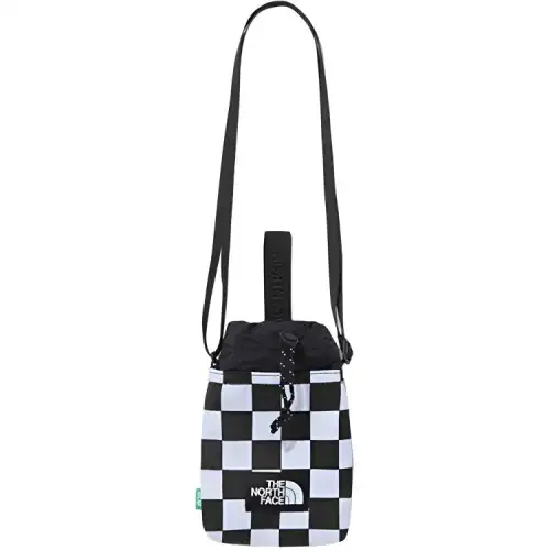 THE NORTH FACE Cell Phone Pouch One Shoulder Crossbody Outdoor Bag Polyester Black & White Unisex