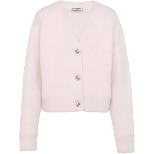 PRADA Wool V neck Cardigan
